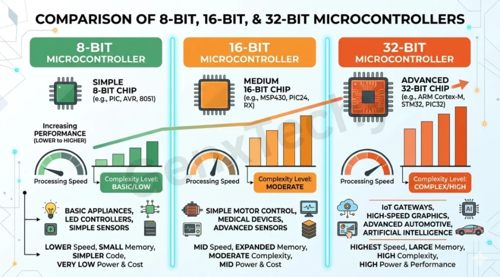 Microcontroller for embedded systems