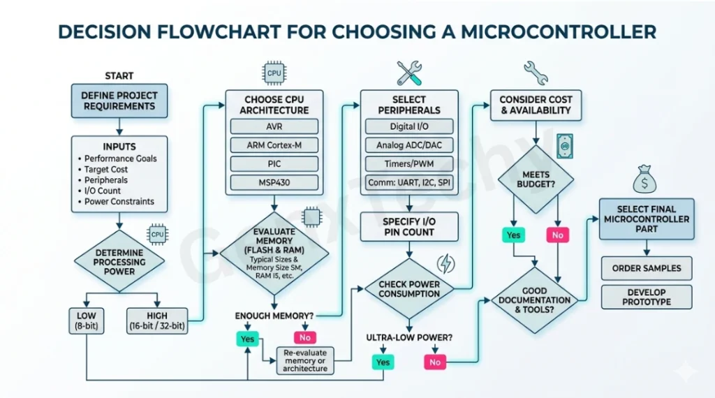 Microcontroller for embedded systems